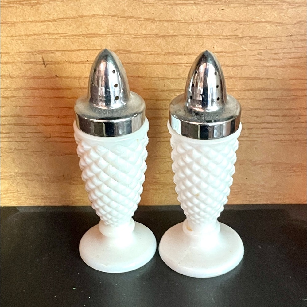 Westmoreland Hobnail Milk Glass S & P Shakers